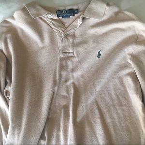 Tan and green Polo long sleeve